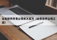 北京軟件開發(fā)公司年入百萬（北京軟件公司工資）