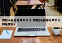 微信小程序開發(fā)大公司（微信小程序開發(fā)公司即速應(yīng)用）