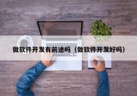 做軟件開發(fā)有前途嗎（做軟件開發(fā)好嗎）