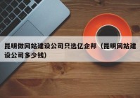 昆明做網(wǎng)站建設(shè)公司只選億企邦（昆明網(wǎng)站建設(shè)公司多少錢）