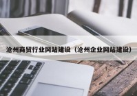 滄州商貿(mào)行業(yè)網(wǎng)站建設(shè)（滄州企業(yè)網(wǎng)站建設(shè)）