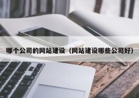 哪個公司的網(wǎng)站建設(shè)（網(wǎng)站建設(shè)哪些公司好）