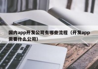 國內(nèi)app開發(fā)公司有哪些流程（開發(fā)app需要什么公司）