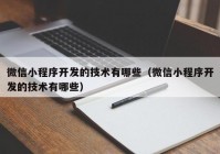 微信小程序開發(fā)的技術(shù)有哪些（微信小程序開發(fā)的技術(shù)有哪些）