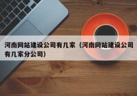 河南網(wǎng)站建設(shè)公司有幾家（河南網(wǎng)站建設(shè)公司有幾家分公司）